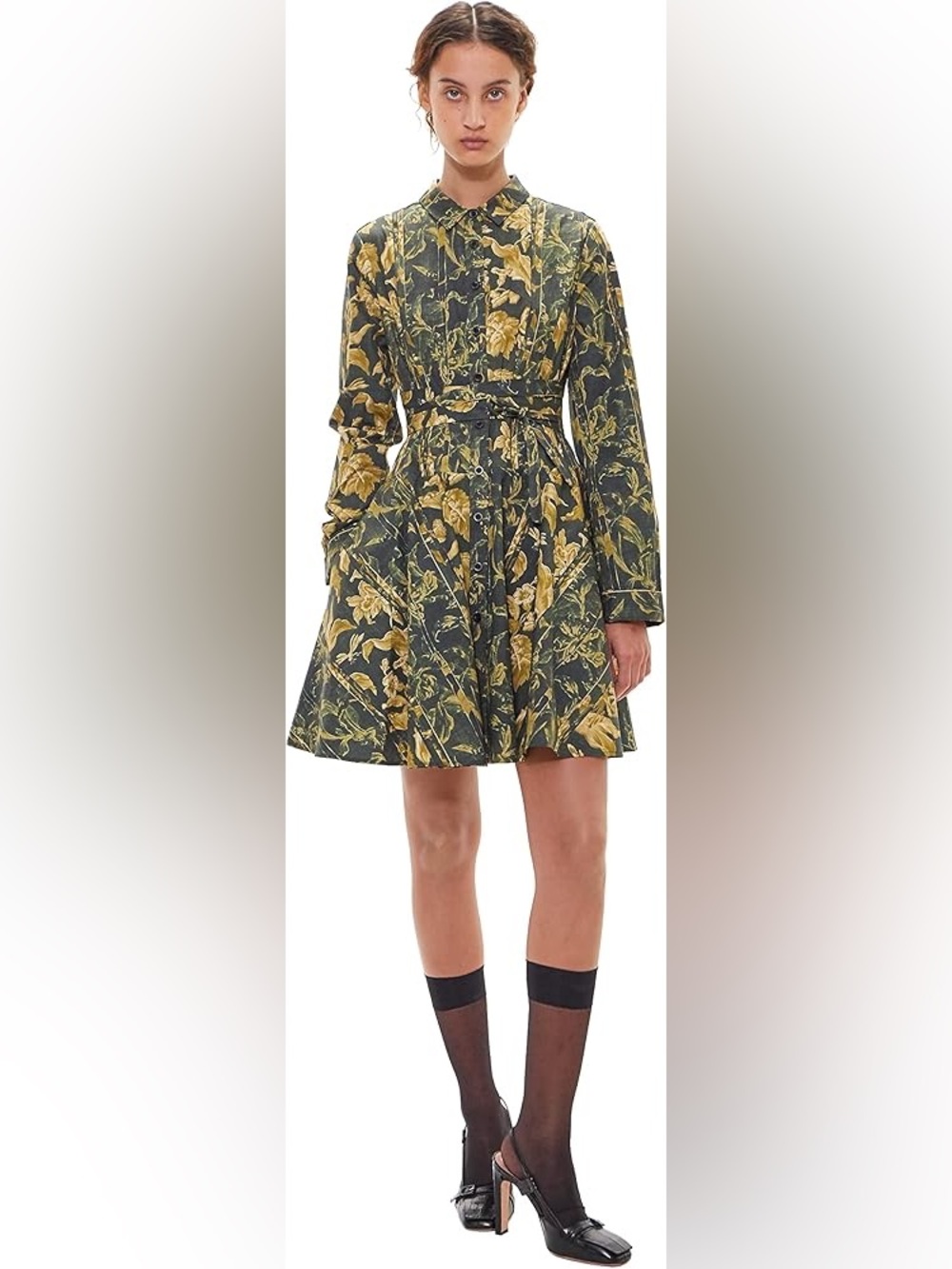 NWT Gary Graham 422 Patterned Fit & Flare Dress Women’s size S